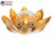 Solar Flower LED Garden Crackle Globe Outdoor Lotus Flower Landscape Decor Light